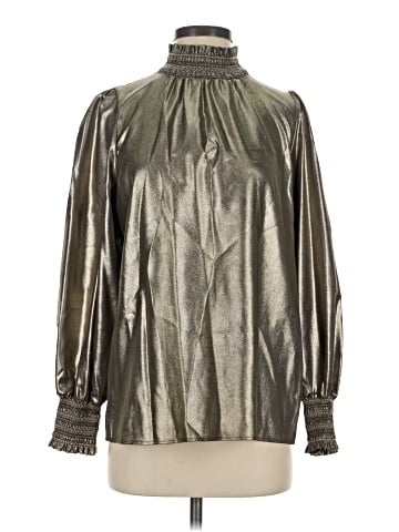Karl Lagerfeld Paris Long Sleeve Blouse (view 1)
