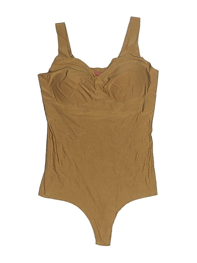Pre-owned Commando Bodysuit In Tan