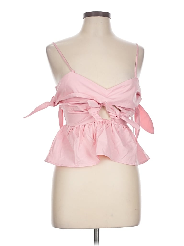 Pre-owned Fore Sleeveless Blouse In Pink