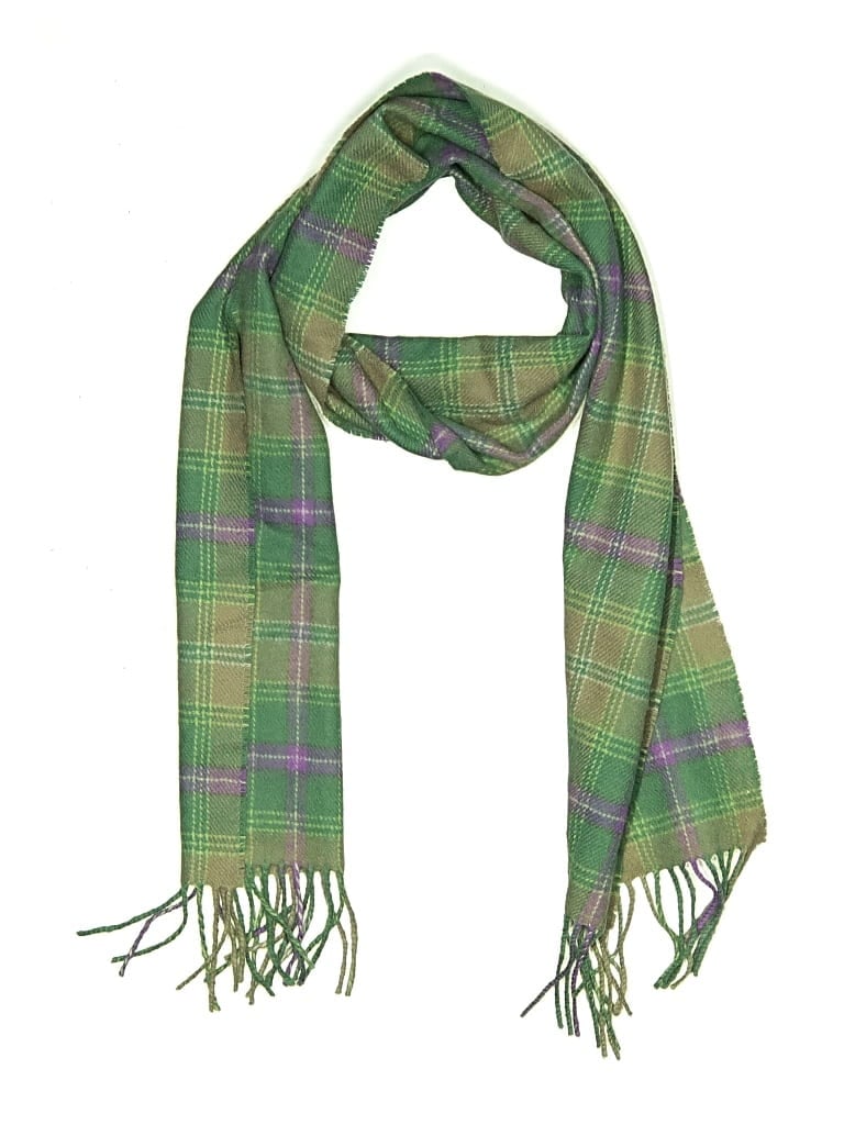 Pre-owned Assorted Brands Scarf In Green