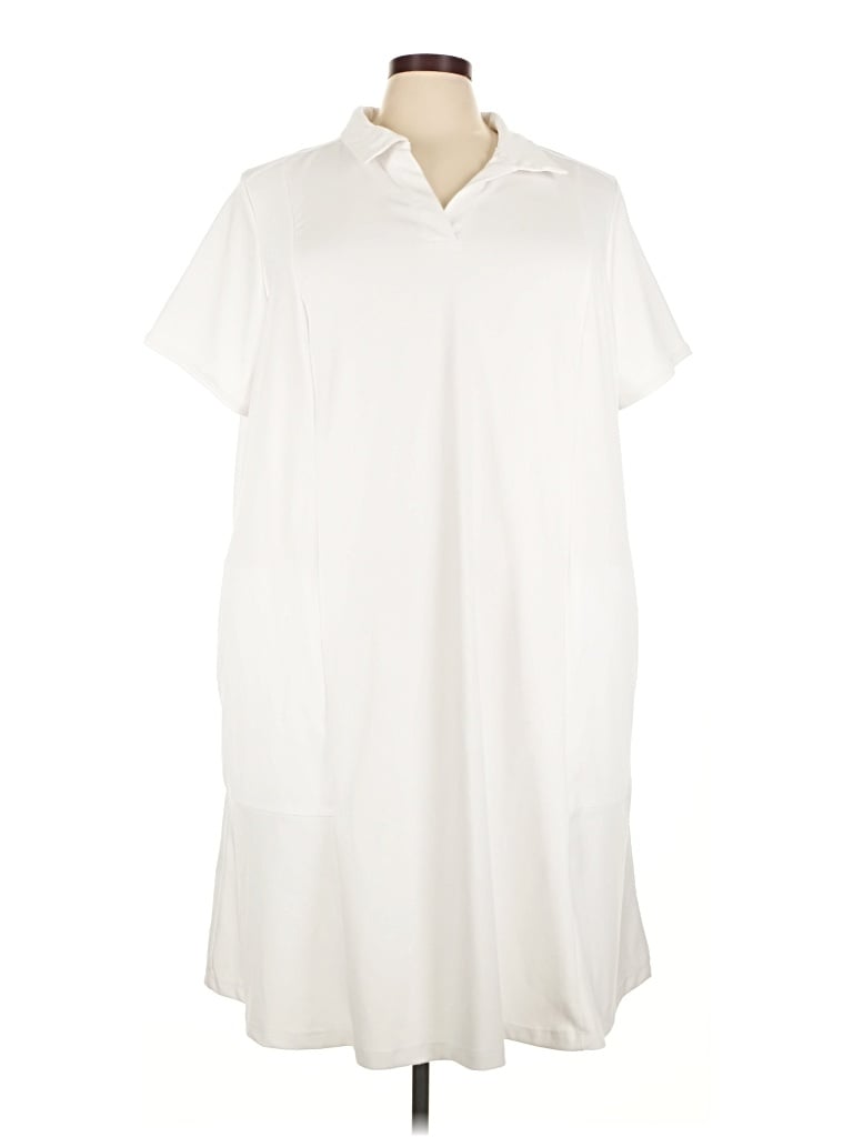Pre-owned Zuda Casual Dress In White