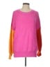 Assorted Brands Color Block Pink Pullover Sweater Size L - photo 1