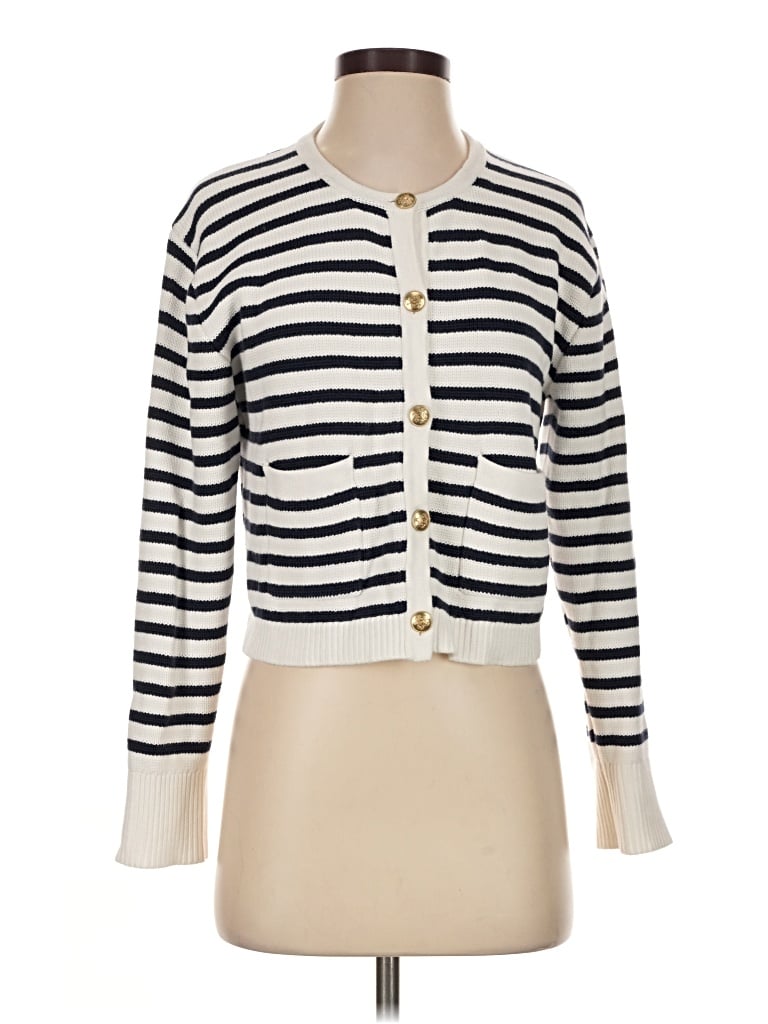 Pre-owned Jcrew Cardigan Sweater In Ivory