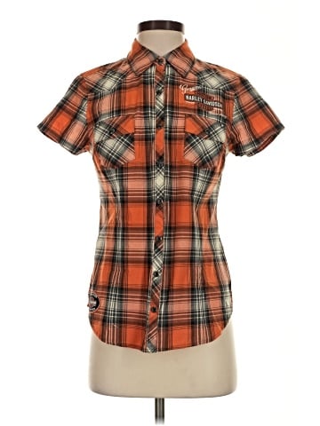 Harley Davidson Short Sleeve Button-Down Shirt (view 1)