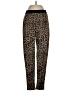 Zara Basic Animal Print Brown Casual Pants Size S - photo 1