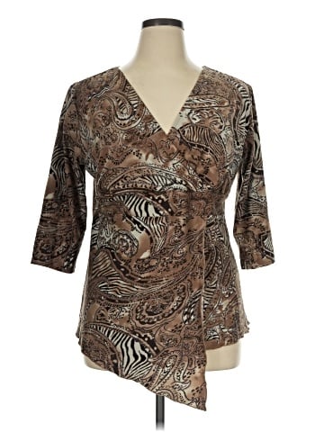 DressBarn 3/4 Sleeve T-Shirt (view 1)