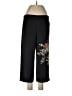 Zara Basic 100% Polyester Graphic Black Casual Pants Size L - photo 1