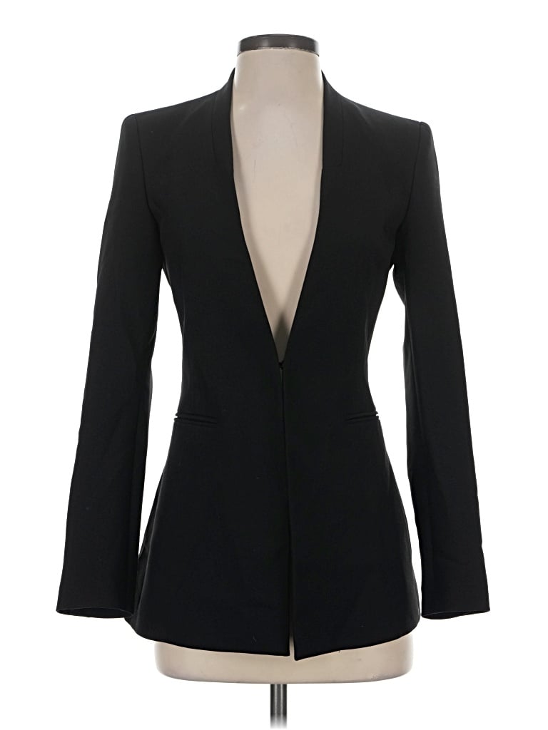 Pre-owned Zara Blazer Jacket In Black