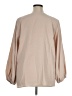 QEARAL 100% Polyester Tan Long Sleeve Blouse Size XL - photo 2
