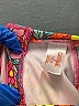 Cat & Jack 100% Recycled Polyester Floral Pink Rash Guard Size 10 - 12 - photo 3