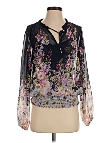 White House Black Market Long Sleeve Blouse (view 1)