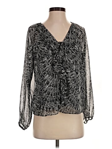 White House Black Market Long Sleeve Blouse (view 1)