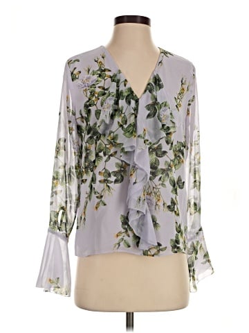 White House Black Market 3/4 Sleeve Blouse (view 1)