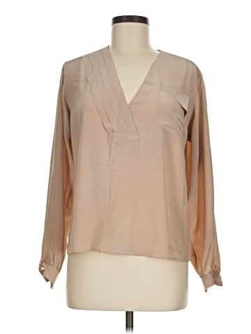 Omanti Long Sleeve Silk Top (view 1)