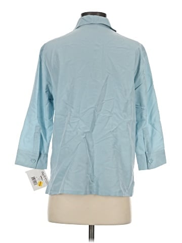 Apparenza 3/4 Sleeve Button-Down Shirt (view 2)