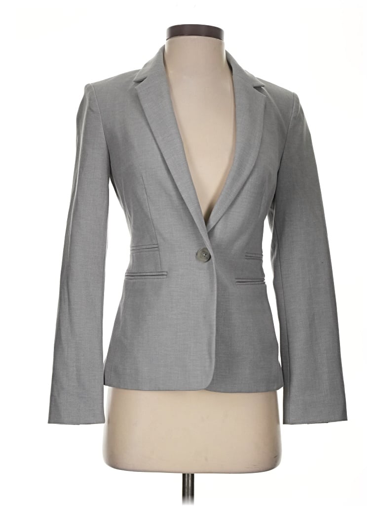 Pre-owned Express Blazer Jacket In Gray