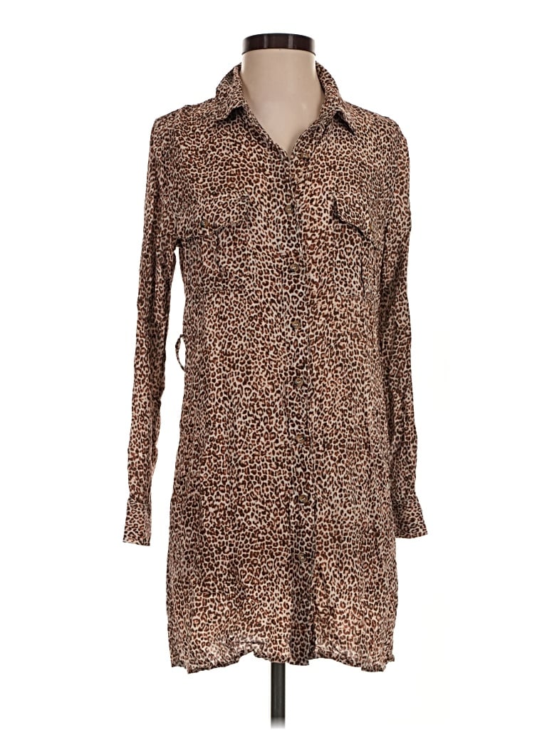 Pre-owned Vici Casual Dress In Brown