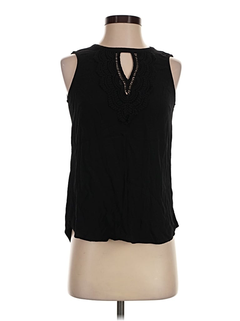 Pre-owned Daniel Rainn Sleeveless Blouse In Black