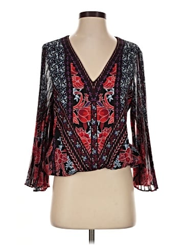 White House Black Market Long Sleeve Blouse (view 1)