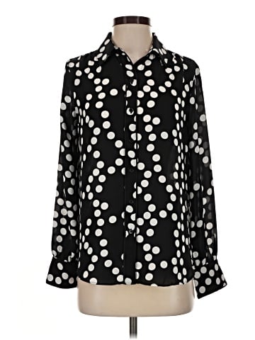 White House Black Market Long Sleeve Blouse (view 1)