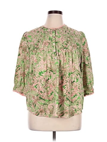 Democracy 3/4 Sleeve Blouse (view 1)