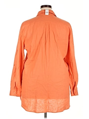New York & Company 3/4 Sleeve Button-Down Shirt (view 2)