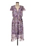 Perceptions 100% Polyester Floral Purple Casual Dress Size M - photo 1