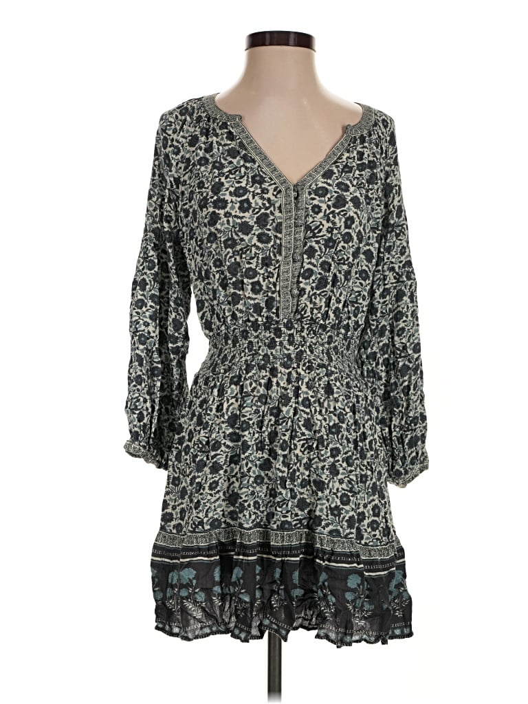 Pre-owned Faherty 3/4 Sleeve Blouse In Green