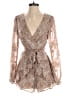 Francesca's 100% Polyester Paisley Brown Romper Size S - photo 1