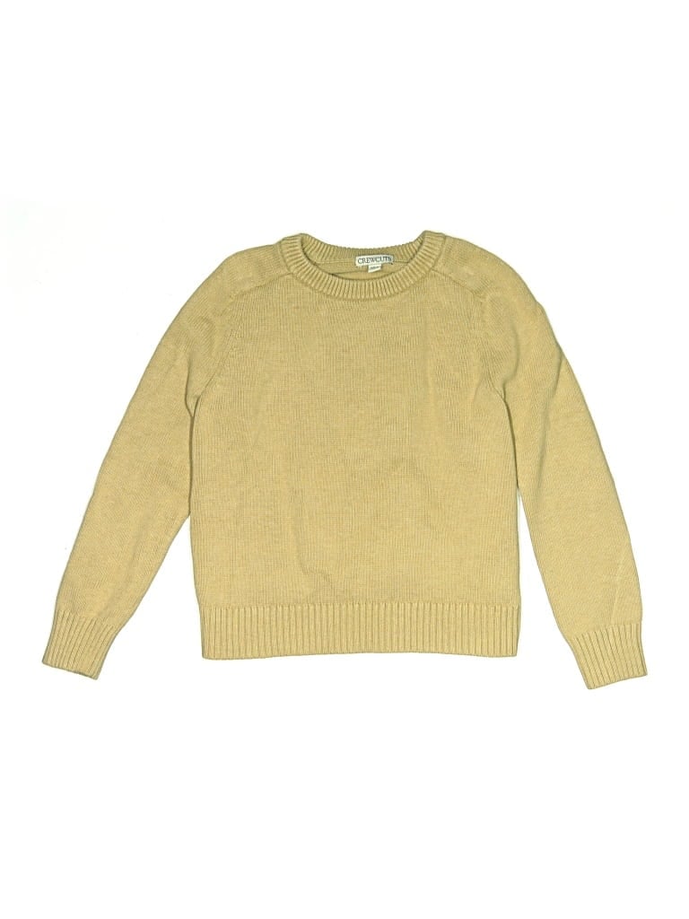 Pre-owned Crewcuts Kids' Pullover Sweater In Yellow