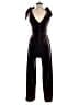 Francesca's Solid Black Jumpsuit Size S - photo 2