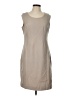 Chadwicks Solid Tan Casual Dress Size 10 (petite) - photo 1