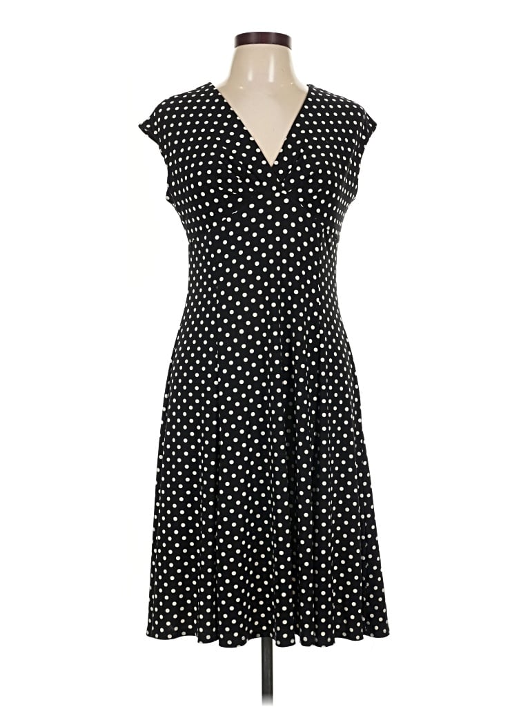 Pre-owned Chaps Casual Dress In Black