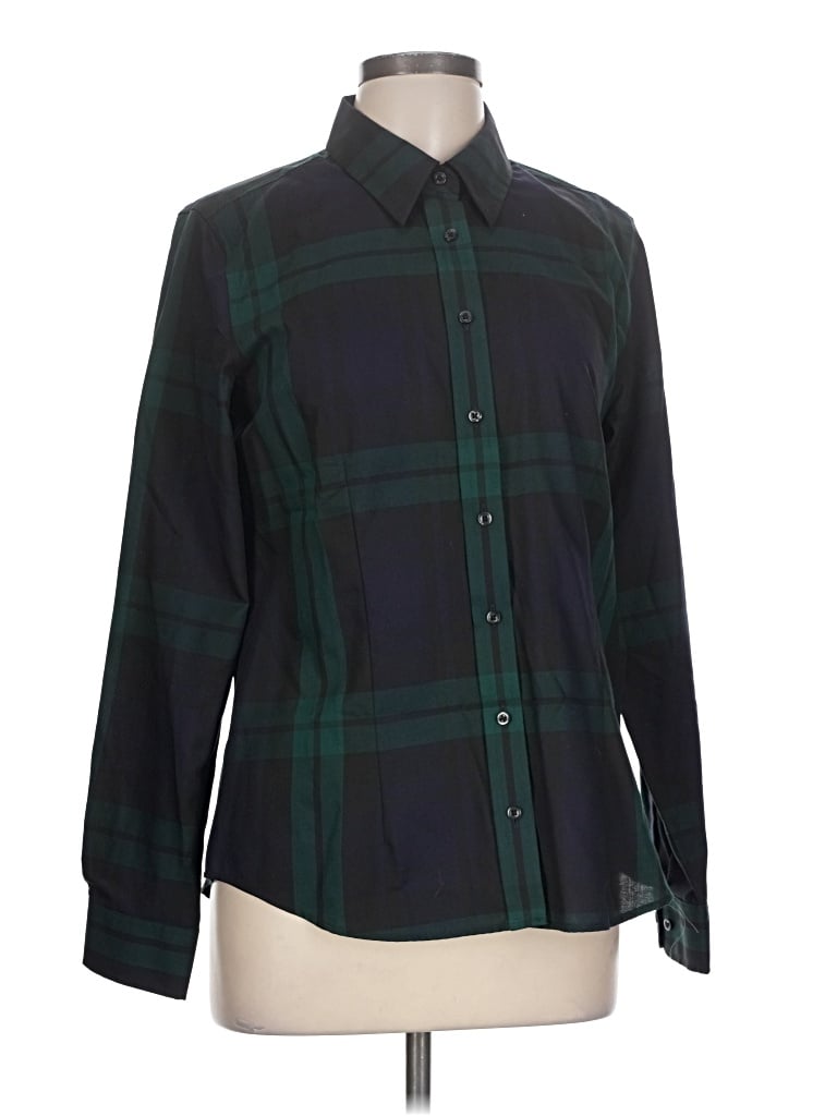 Pre-owned Orvis Long Sleeve Button Down Shirt In Green