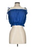 Glam Blue Sleeveless Blouse Size L - photo 1