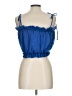 Glam Blue Sleeveless Blouse Size L - photo 2
