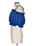 Glam Blue Sleeveless Blouse Size L - photo 5
