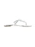 Talbots Silver Flip Flops Size 8 - photo 1