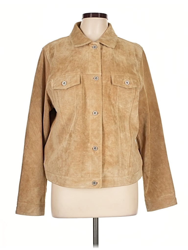 Pre-owned Eddie Bauer Jacket In Tan