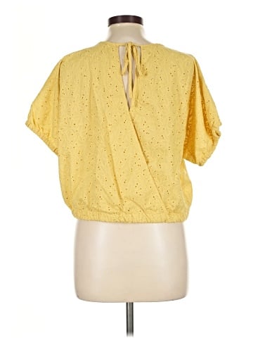 Madewell Eyelet Michele Bubble Top in Dream-On Daisies (view 2)