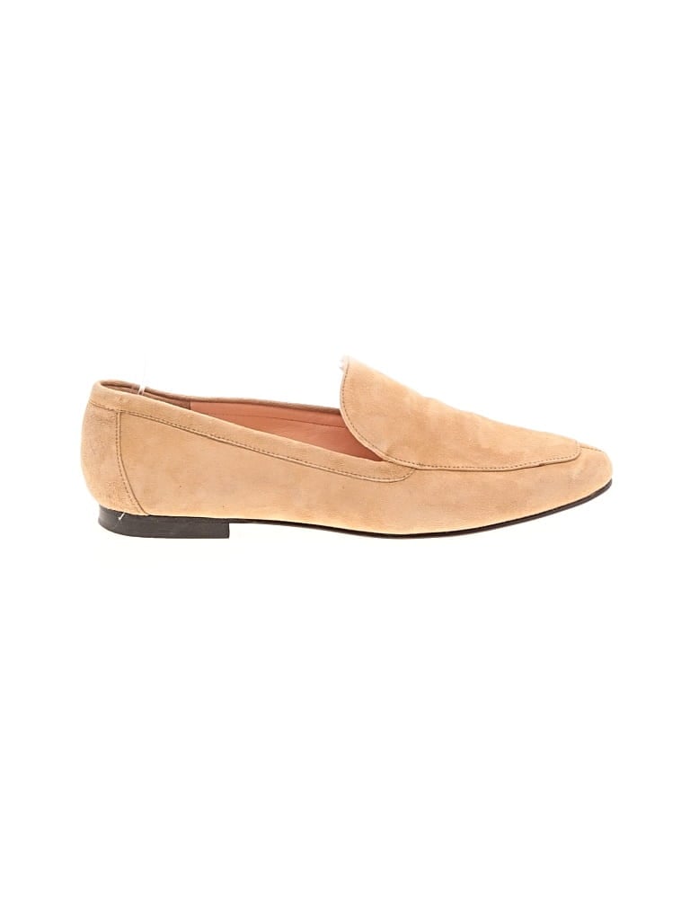 Pre-owned Jcrew Flats In Tan