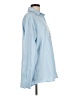 Shein 100% Polyester Solid Blue Long Sleeve Blouse Size L - photo 4