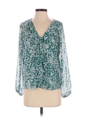 White House Black Market Long Sleeve Blouse (view 1)