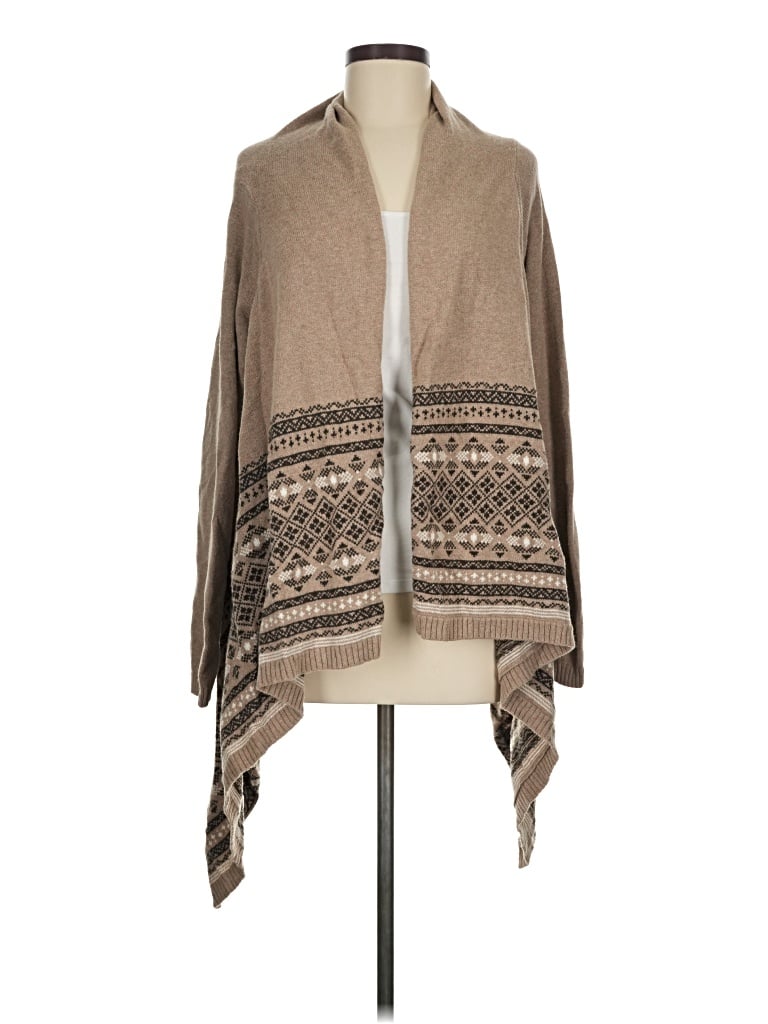 Pre-owned Lands' End Poncho In Tan