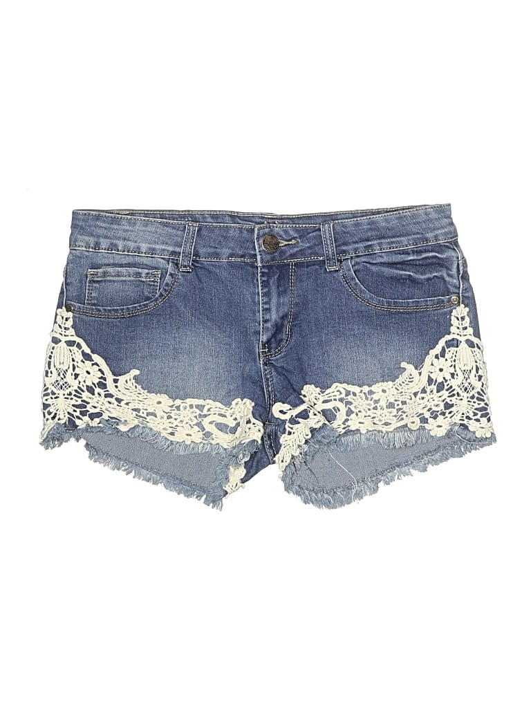 Pre-owned Reign Denim Shorts In Blue