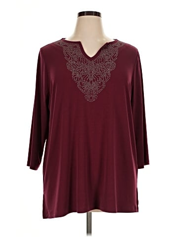 Susan Graver 3/4 Sleeve Top (view 1)