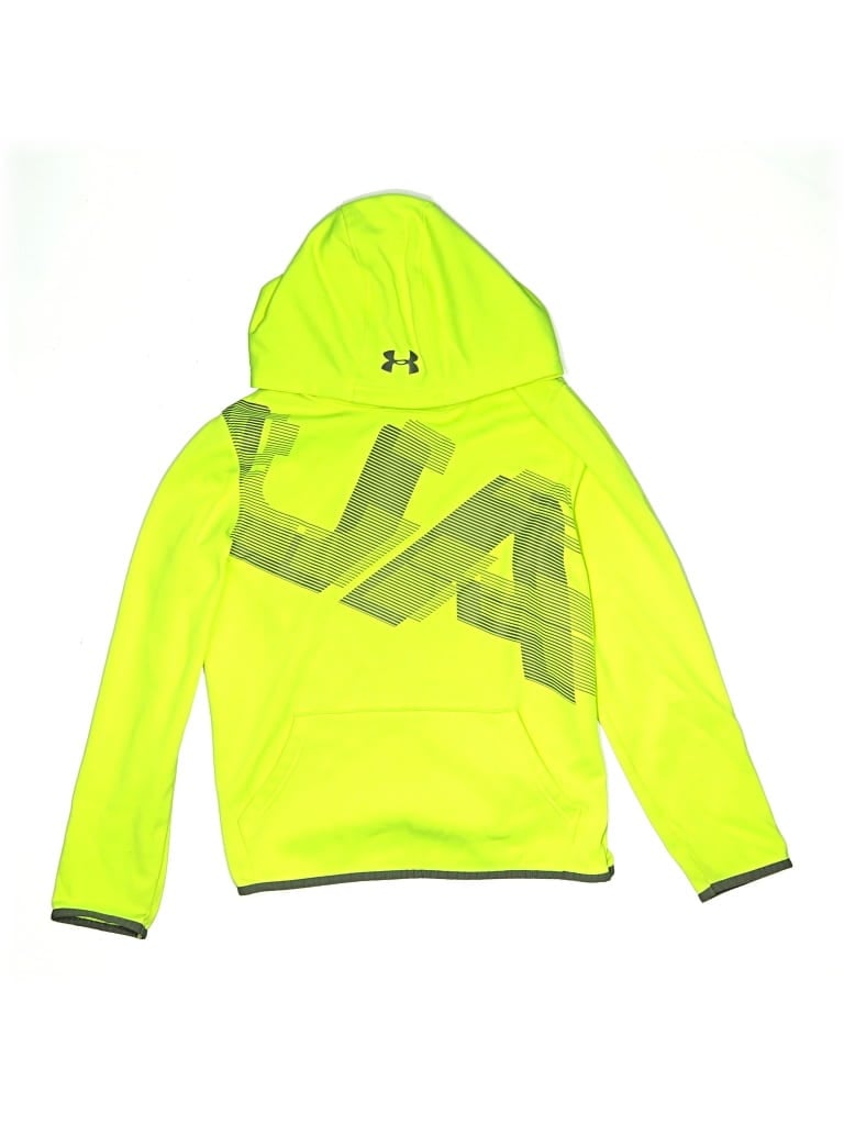 Pre-owned Under Armour Kids' Windbreaker Jacket In Yellow