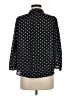 Grace 100% Polyester Polka Dots Black 3/4 Sleeve Blouse Size M - photo 2