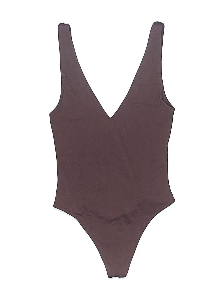 Pre-owned Babaton Bodysuit In Brown