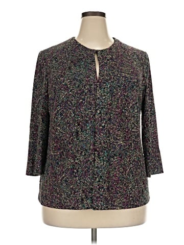 Alex Evenings 3/4 Sleeve Blouse (view 1)